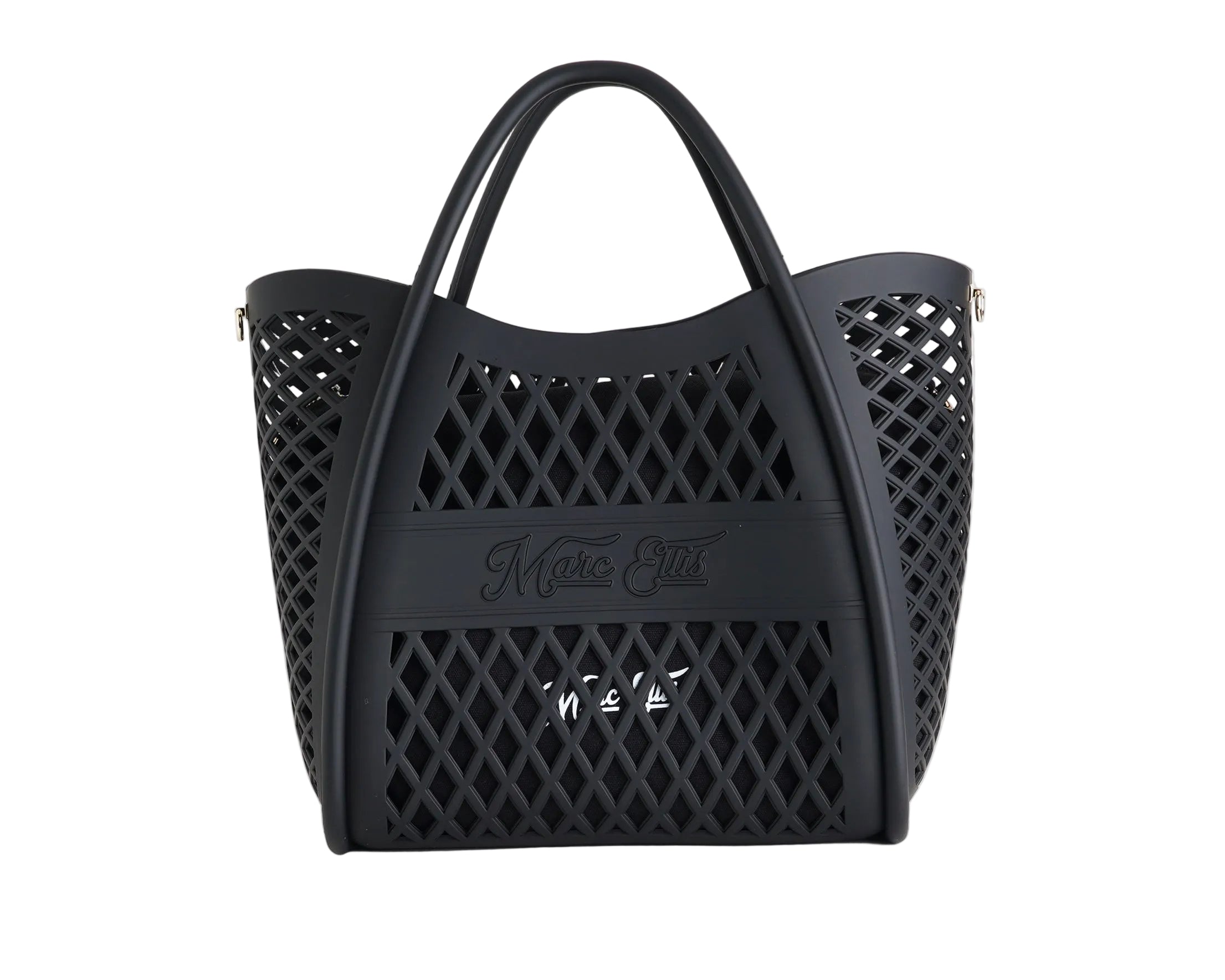 Borsa a mano Marc Ellis FLAT BASKET M Donna Black Light Gold - Vista frontale