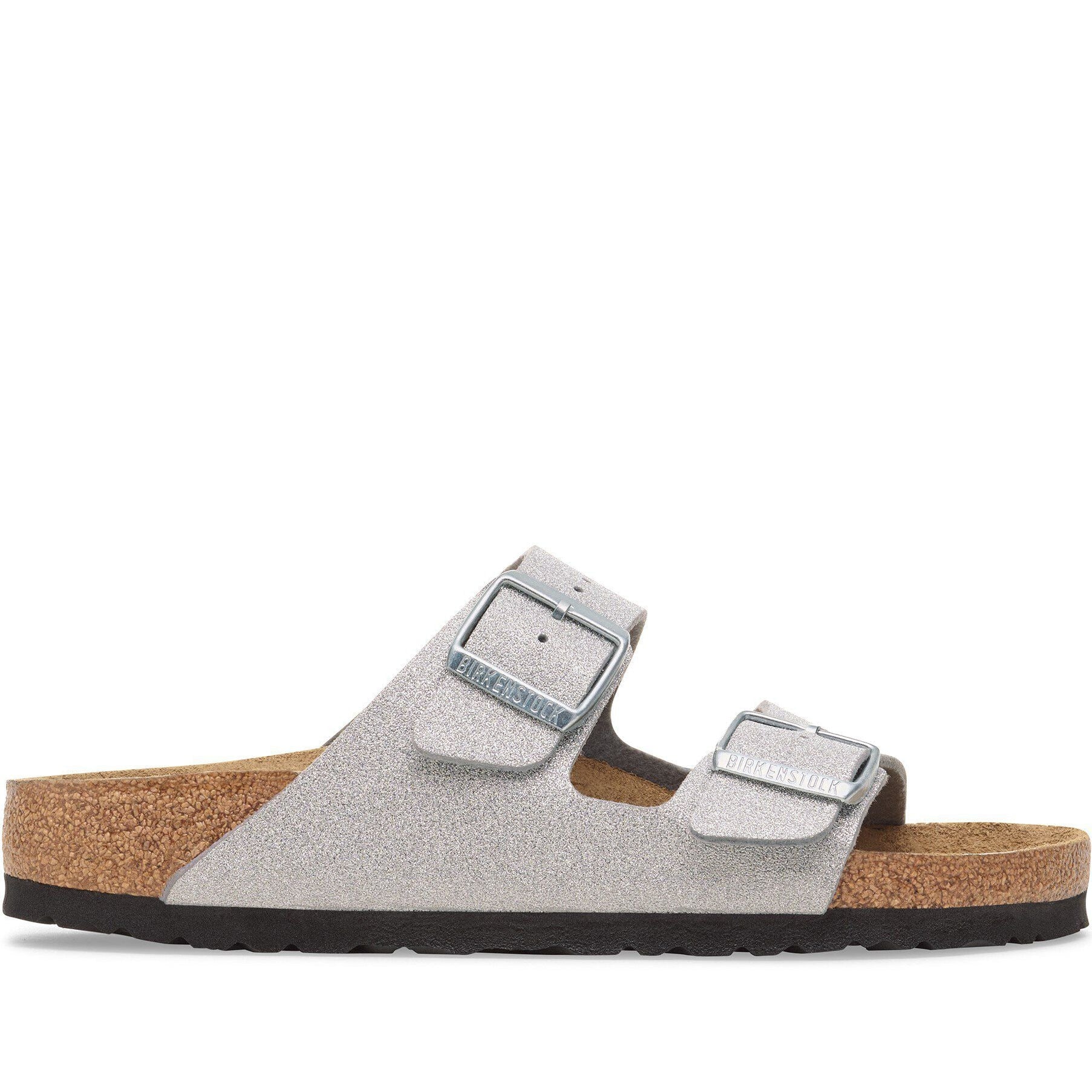 Sandalo Birkenstock Arizona 1030127 Shiny Glitter Silver Donna