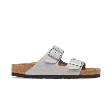 Sandalo Birkenstock Arizona 1030127 Shiny Glitter Silver Donna
