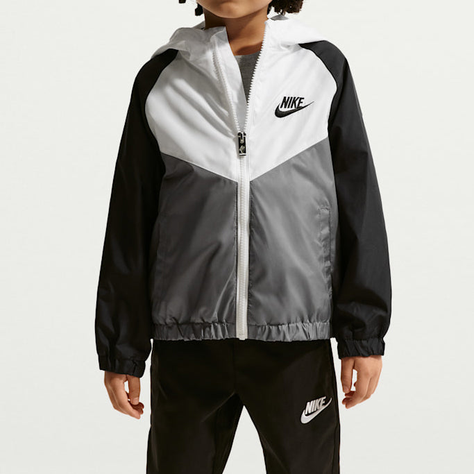 Giacca antivento Nike 86N785-001 White Unisex bambino