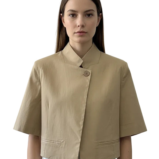 Blazer Cropped Boxy Vicolo TAB1865 Desert