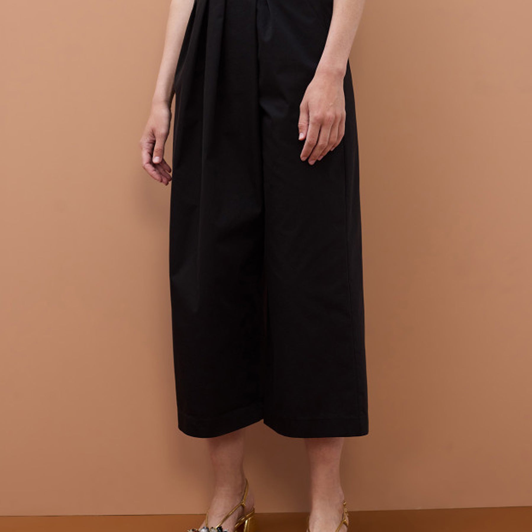 Pantaloni larghi stile pareo Lola Casademunt MS2614025 Nero