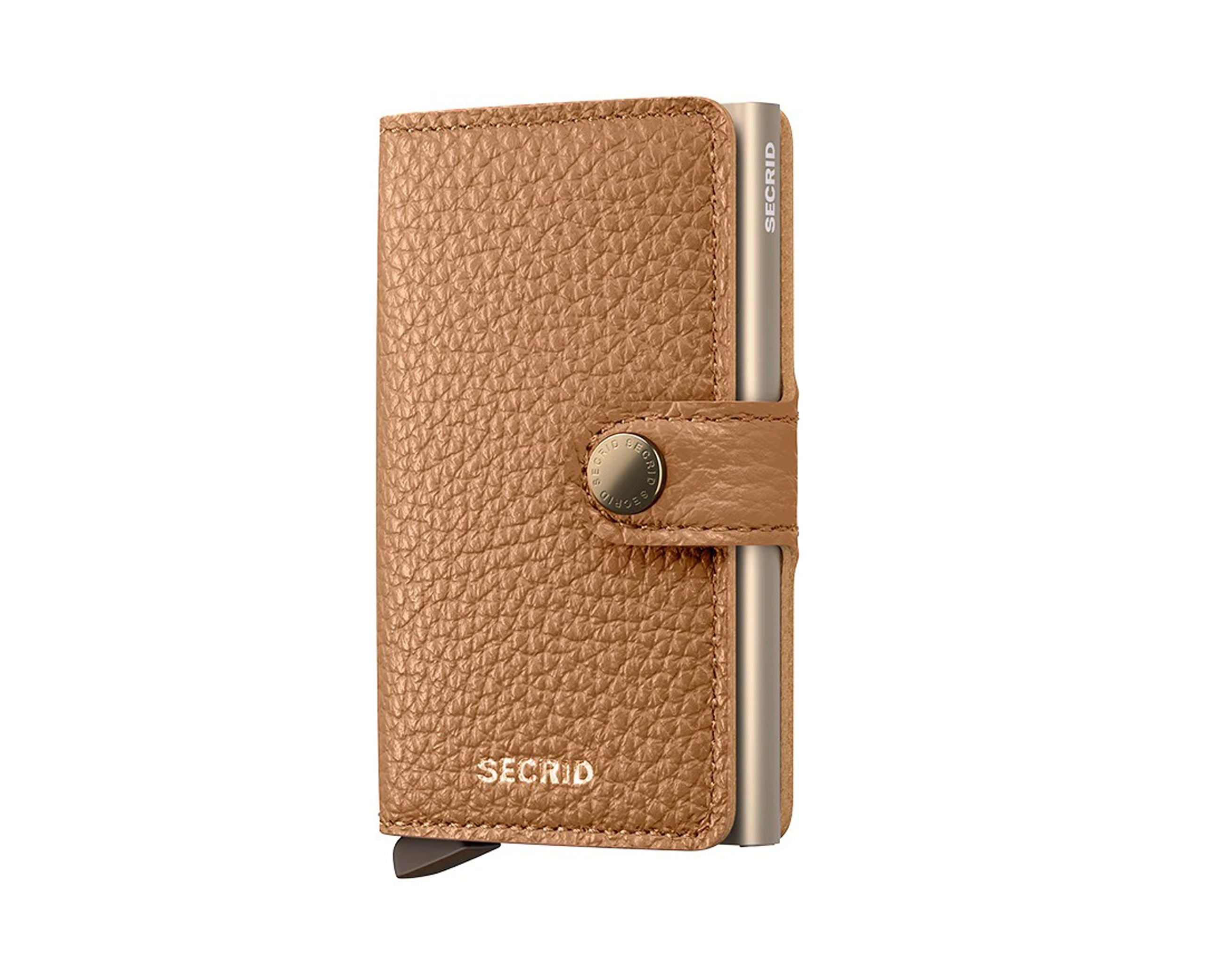Portafoglio Secrid MPE-Cappuccino colore Cappuccino – miniwallet in pelle con protezione RFID
