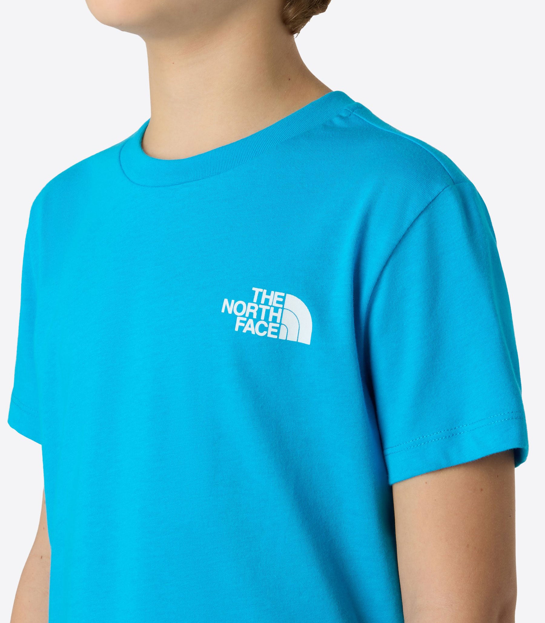 T-shirt The North Face Box NSE NF0A8EFND7R1 unisex bambino colore blu Meridian Blue