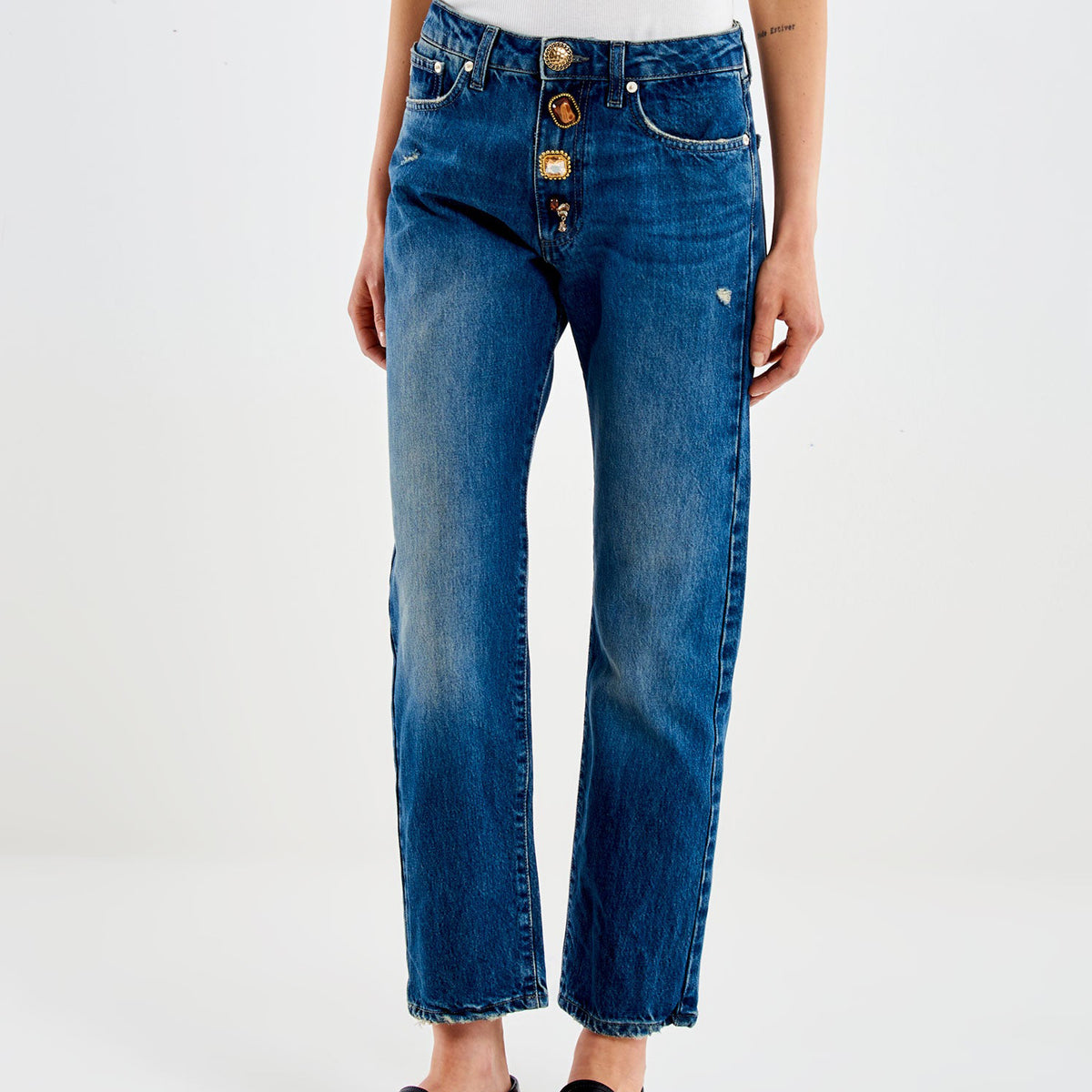 Jeans a vita media Vicolo Zoe DAC5099 Blu Donna