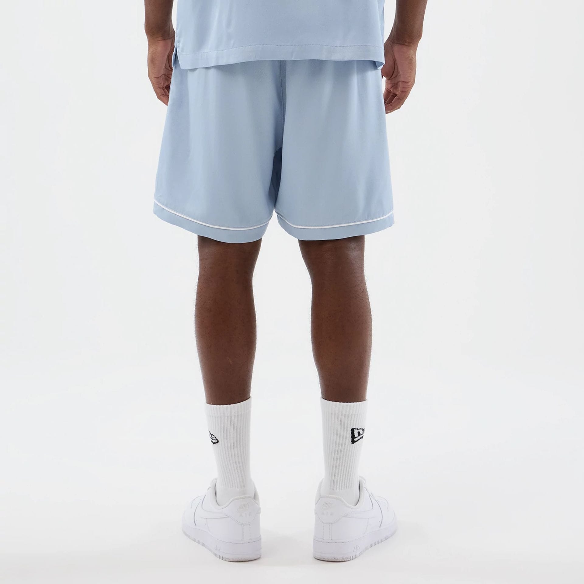 Pantaloncini New Era New York Yankees MLB Woven 60856158 uomo colore azzurro Pastel Blue (450)