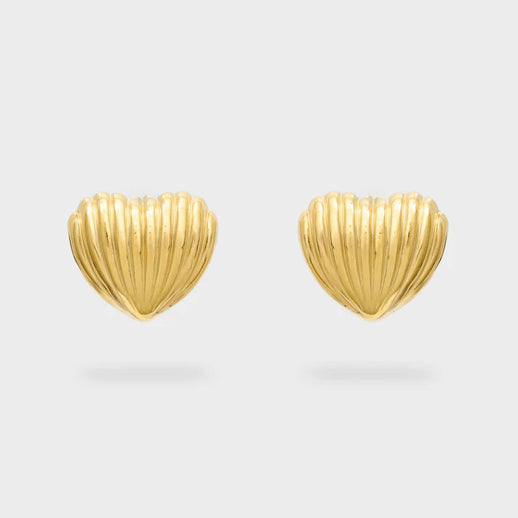 Orecchini Nalì Cuore Zigrinato LNOR0121 Oro