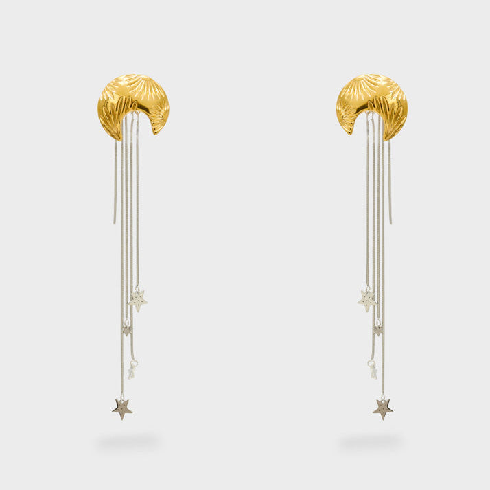 Orecchini pendenti Nalì Luna EMOR1848 Oro/Argento Donna