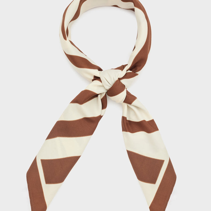 Foulard NALI' Zebra BOSC0172 Marrone Donna