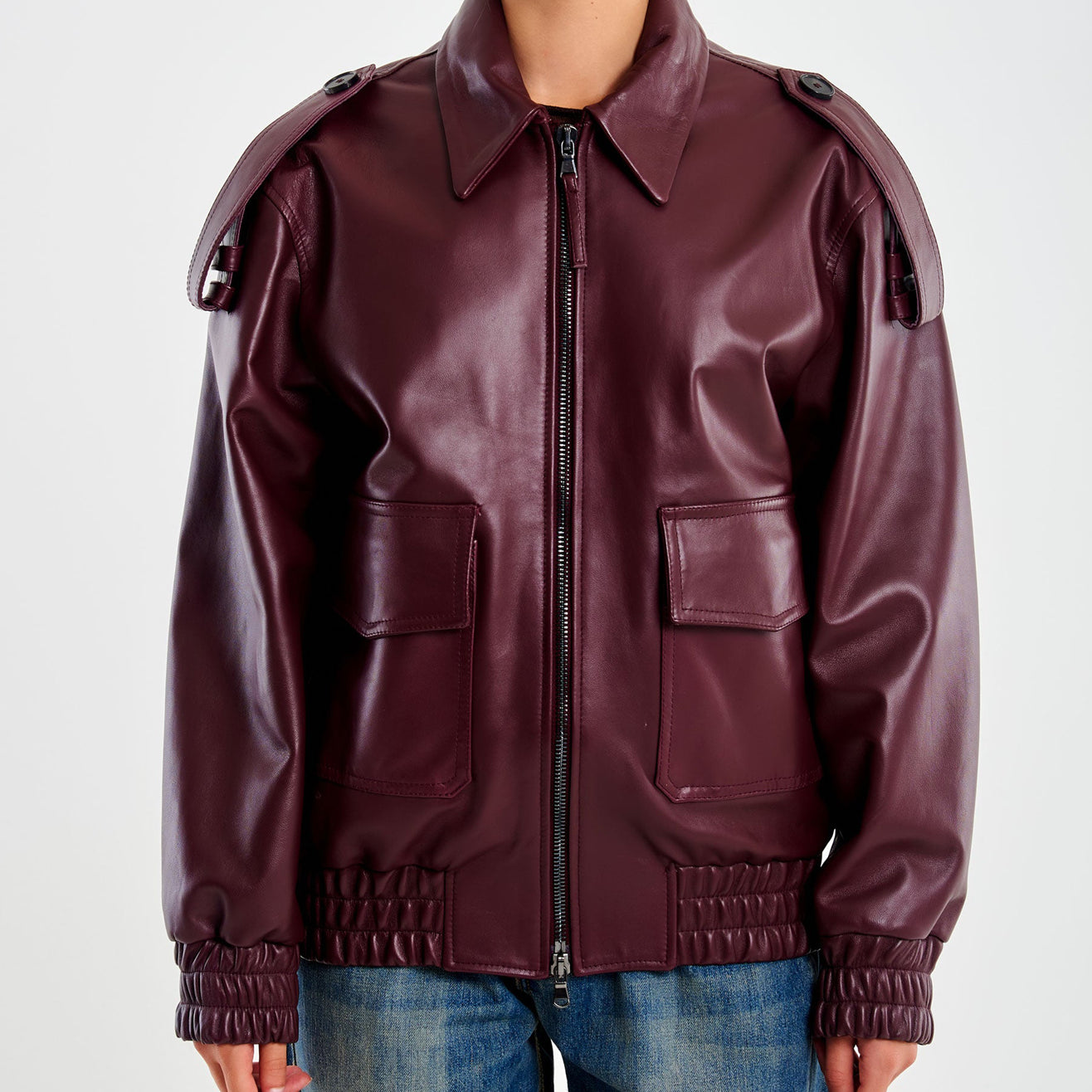 Bomber oversized VICOLO TF0273 Bordeaux Donna