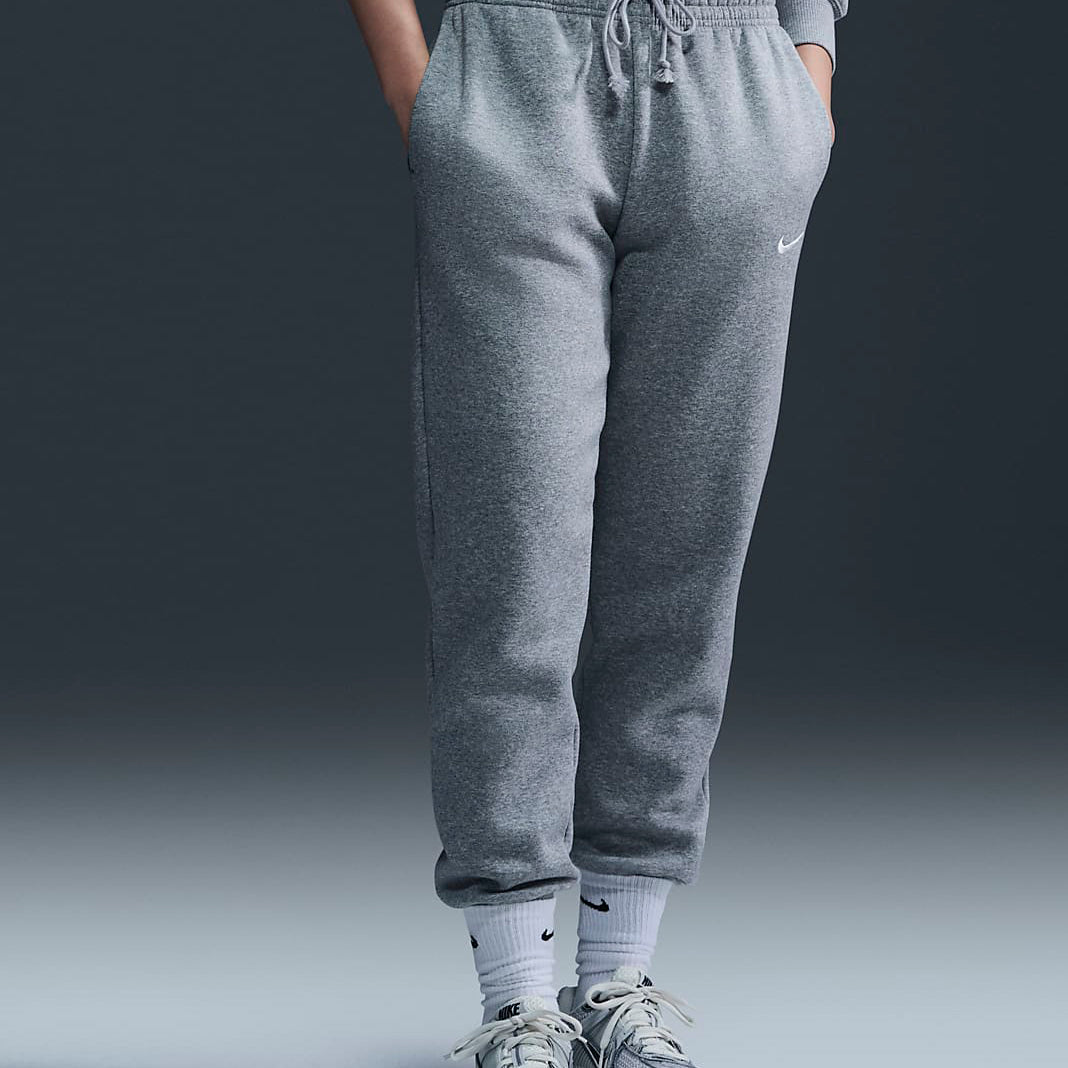 Pantaloni tuta a vita media Nike Sportswear Phoenix Fleece FZ7626 063 Grigio Donna