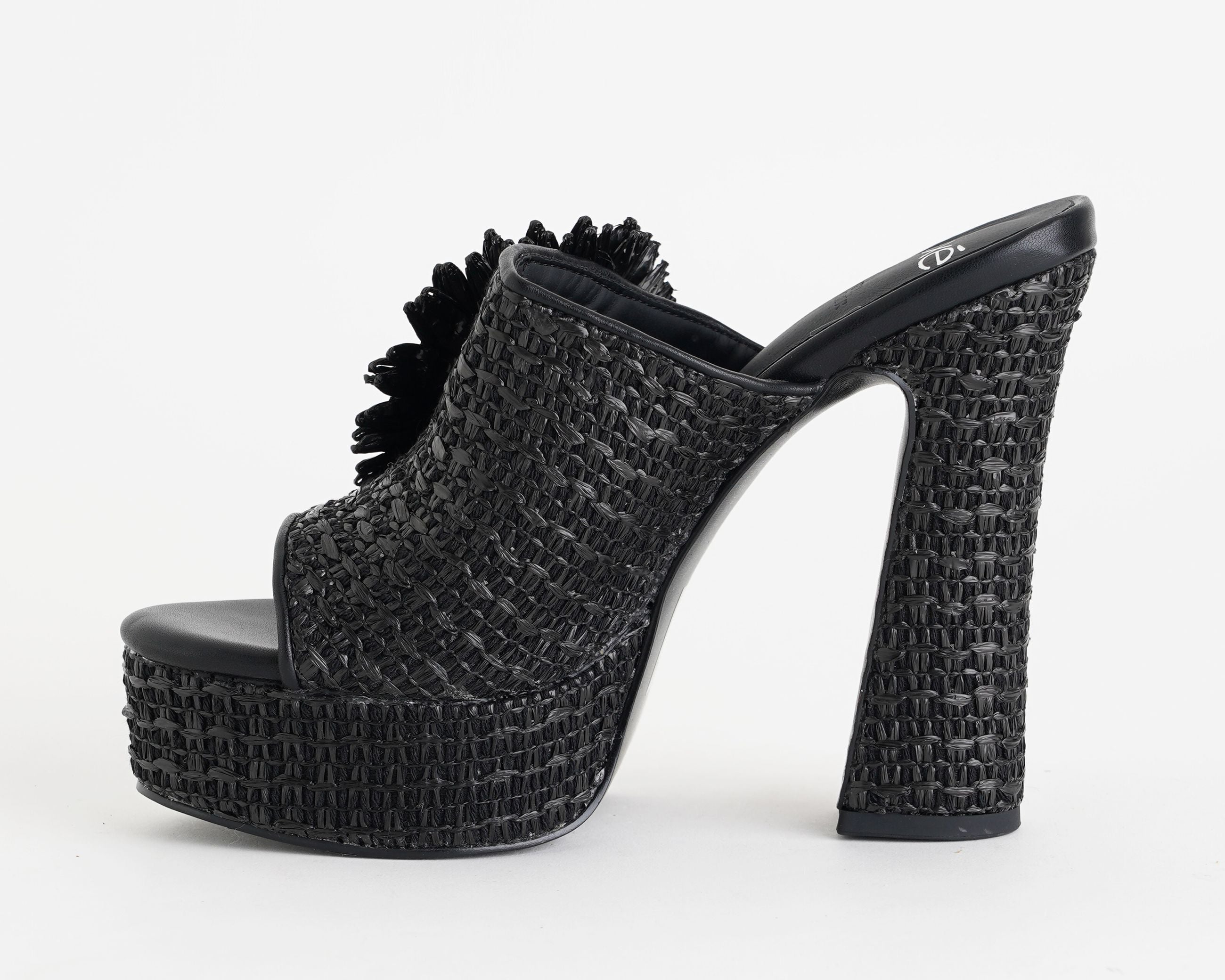 Sandalo alto con plateau Exe 2640-01 Nero