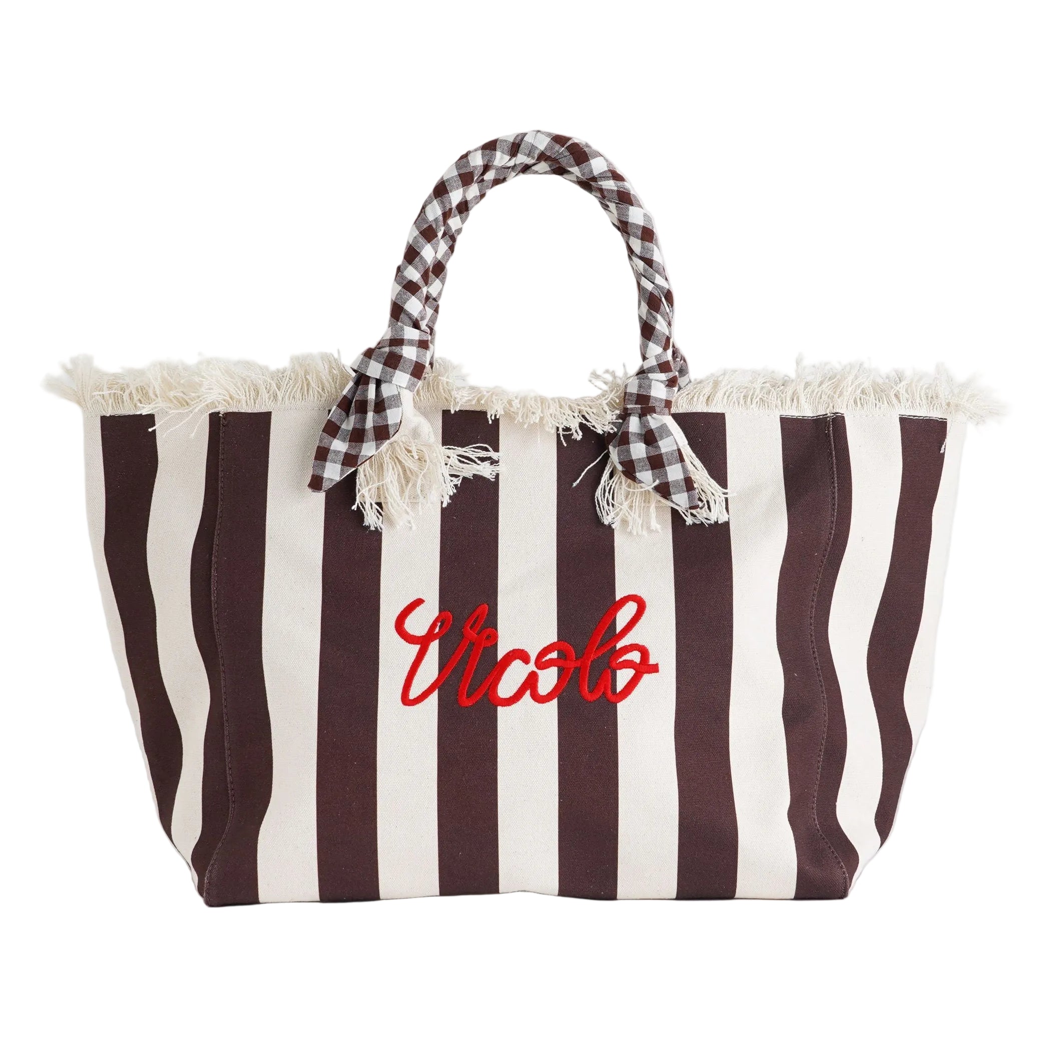 Borsa a mano Vicolo Ibiza Maxi Bag Stripes XAB0010 Donna