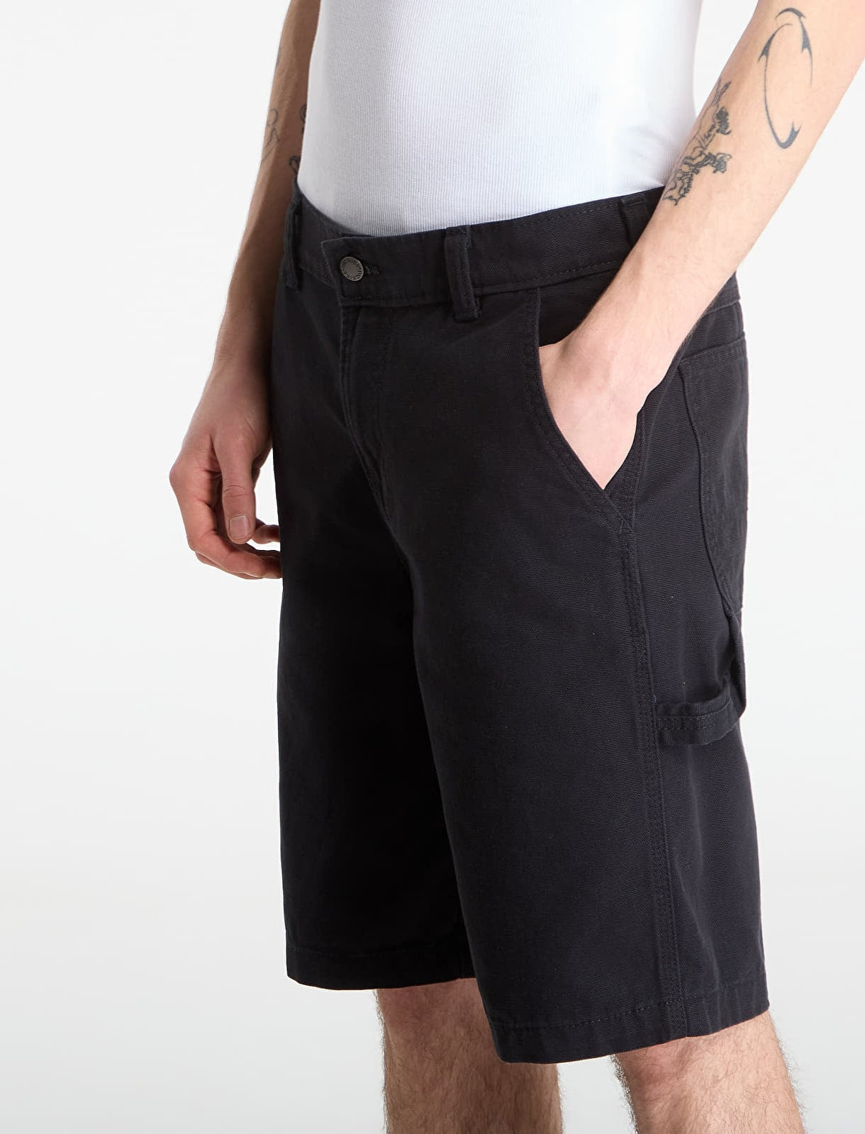 Dickies Canvas Carpenter Short Black DK0A888GBLK1 – Shorts uomo in canvas workwear