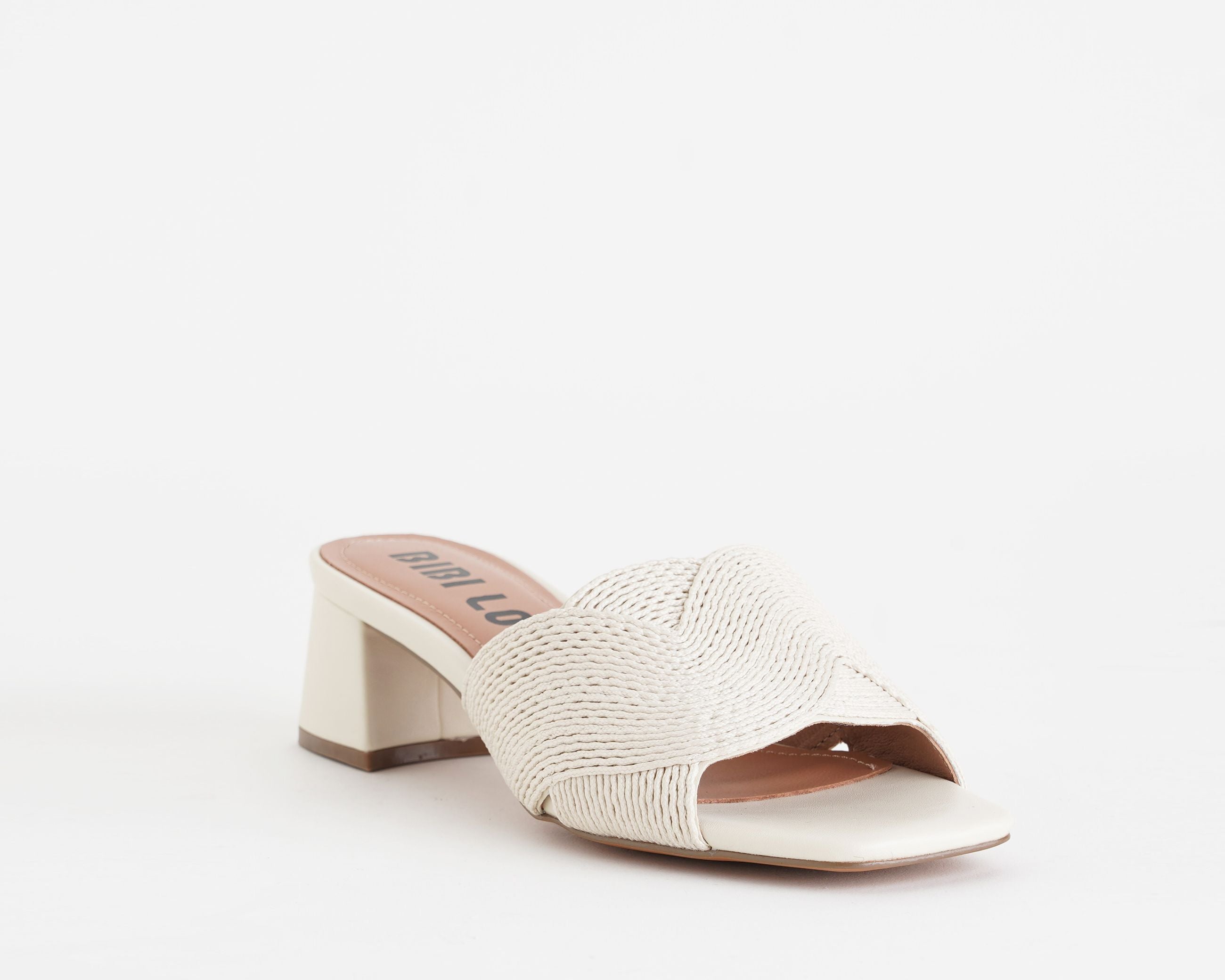 Sandali con tacco Bibi Lou 879Z94HG da donna, tomaia in tessuto e similpelle, tacco 45 mm