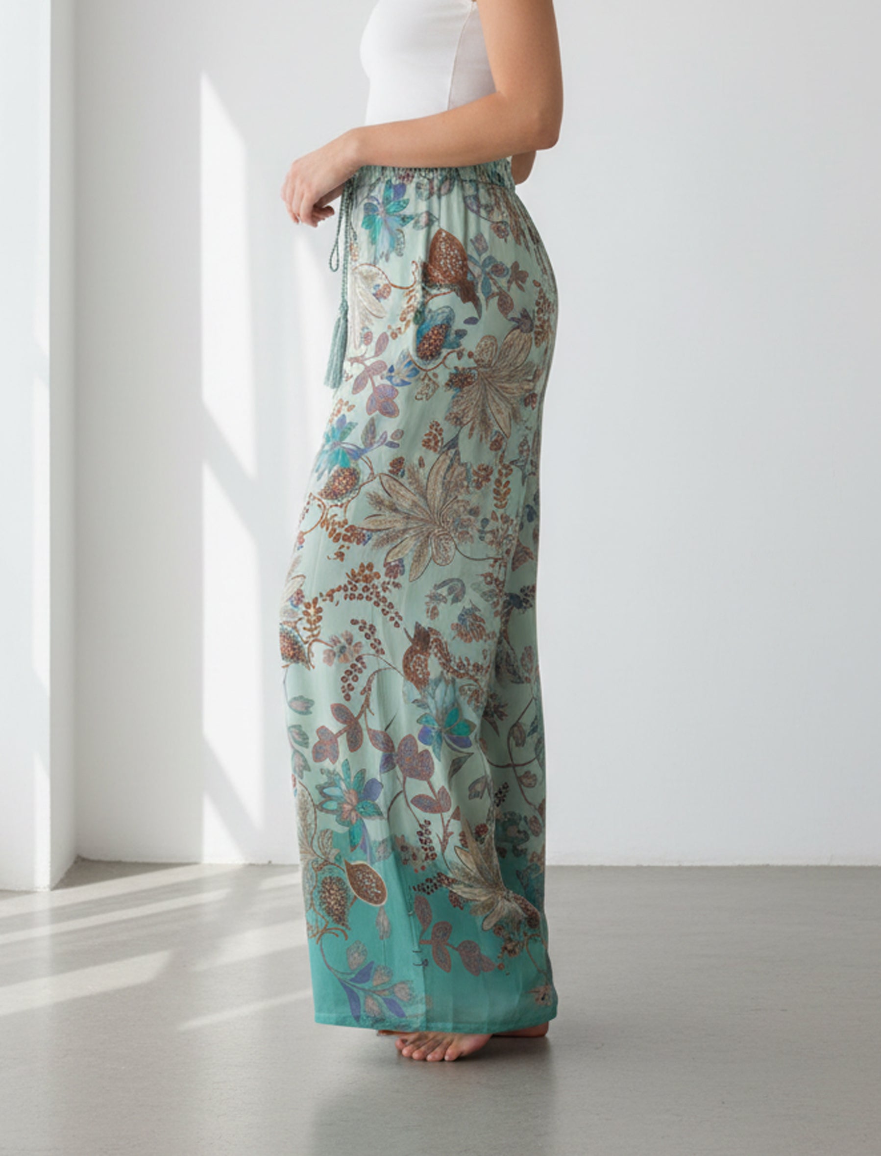 Pantaloni stampati SS64125KF Aggel Multicolore