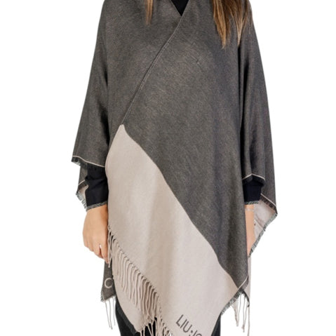 Poncho Oval Monogram LIU JO 2F5031 T0300 Donna