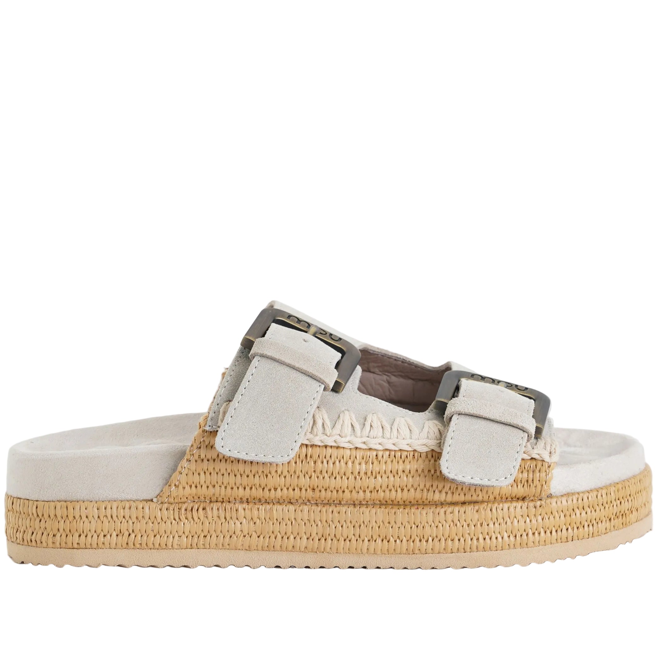 Sandalo Mou Two-Buckle Sandal Raffia Wrapping MU.SW451014A Donna