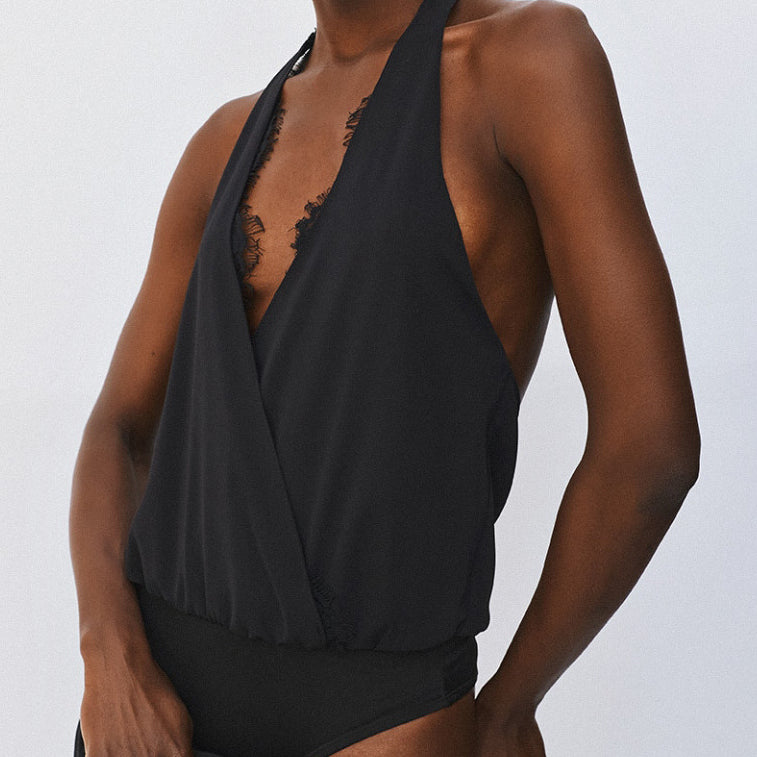Body scollato Access Fashion 64-2152 Nero Donna