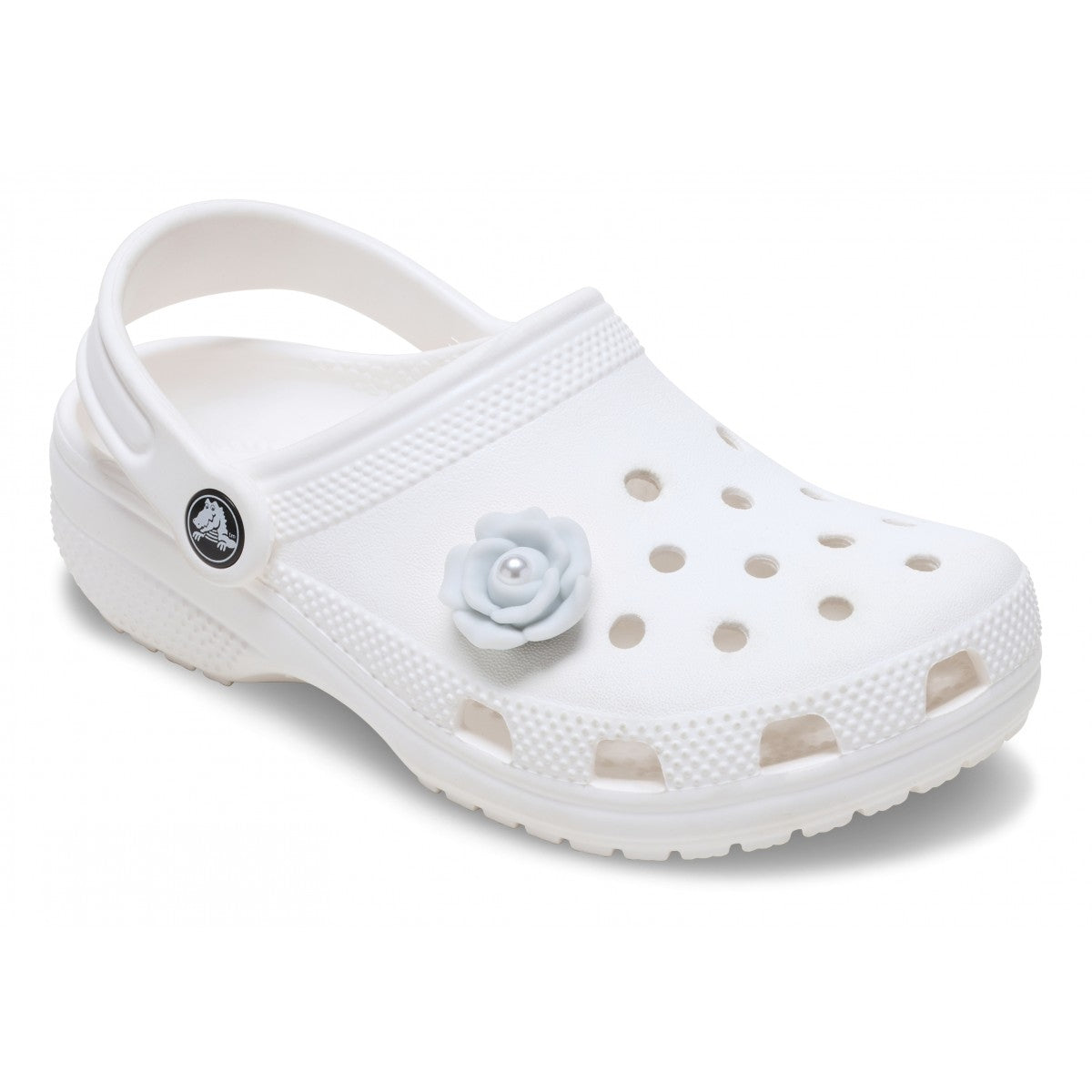 Jibbitz Crocs Purple Flower With SMT Pearl CR.5837 JIB viola multicolore - Charm fiore con perla accessori scarpe Crocs unisex