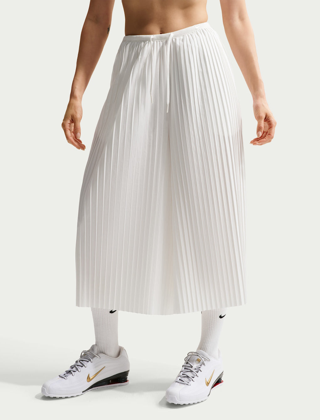 Pantaloni culotte Nike Sportswear IQ0438-133 Sail donna vista frontale