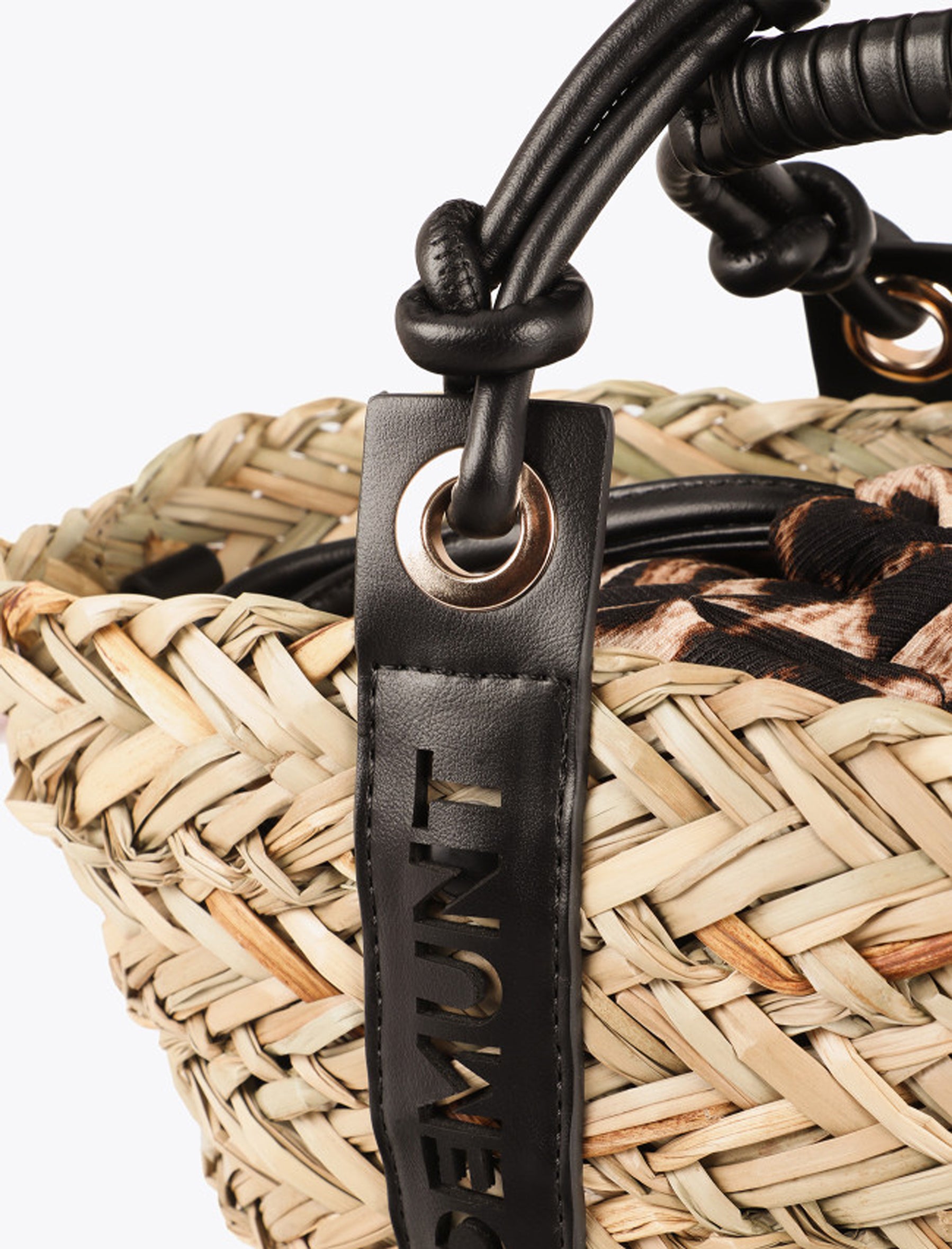 Mini Borsa con manico logo traforato Lola Casademunt LS2604092 Beige
