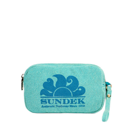 Pochette Sundek effetto stone washed AW910ABCA600 Blue Java