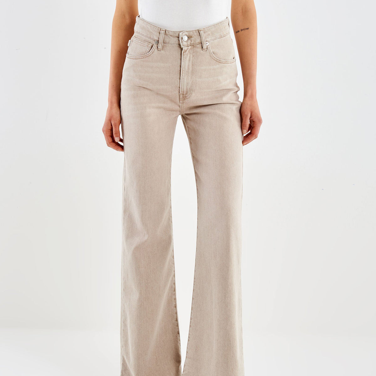 Jeans flare Vicolo Shanti DAC5147 Beige Donna