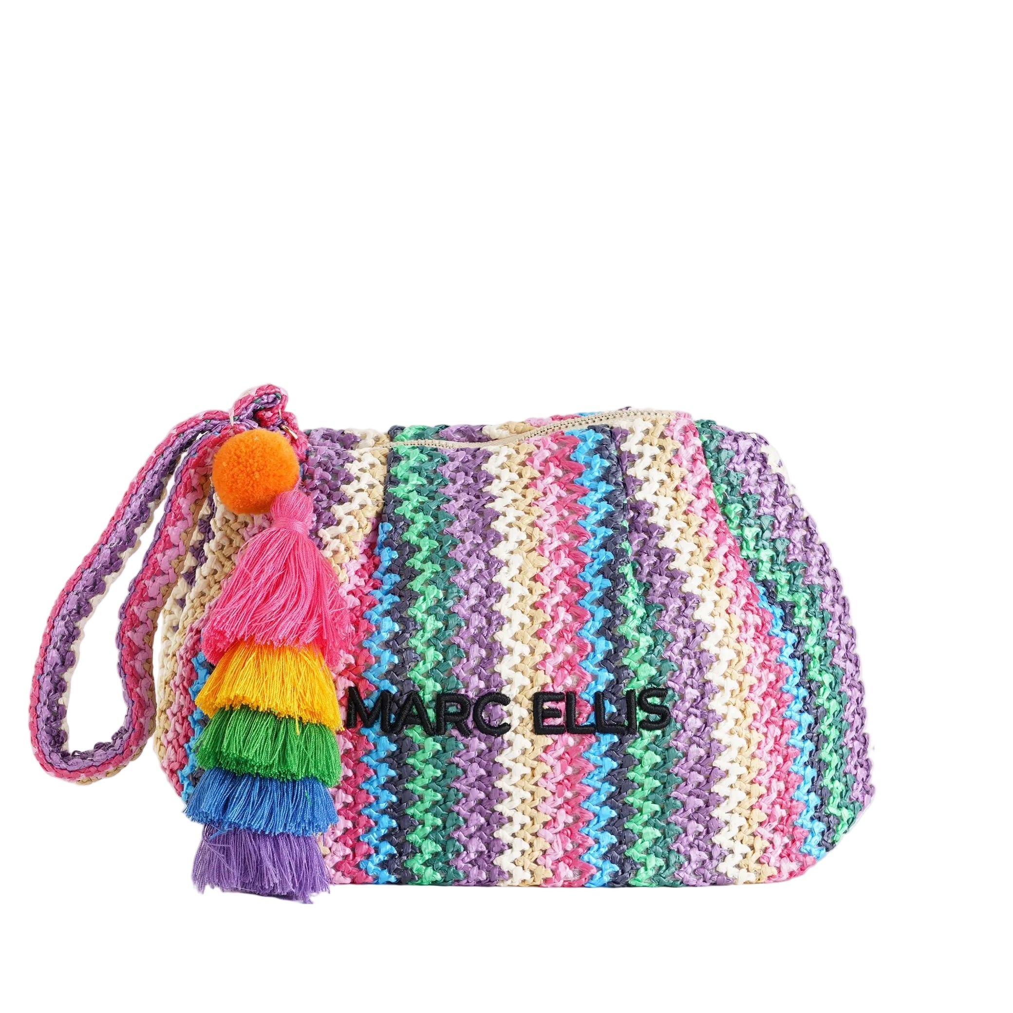 Clutch Marc Ellis Buby S. Claire C Multicolor Pink - Vista Frontale