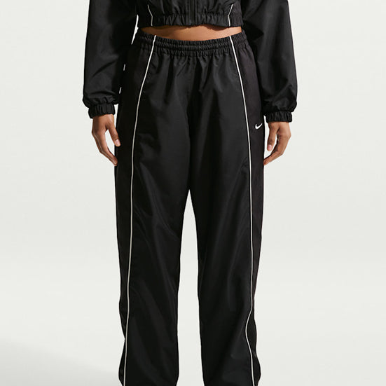 Pantaloni da tuta oversize a vita media Nike IF0218-010 Black/Sail Donna