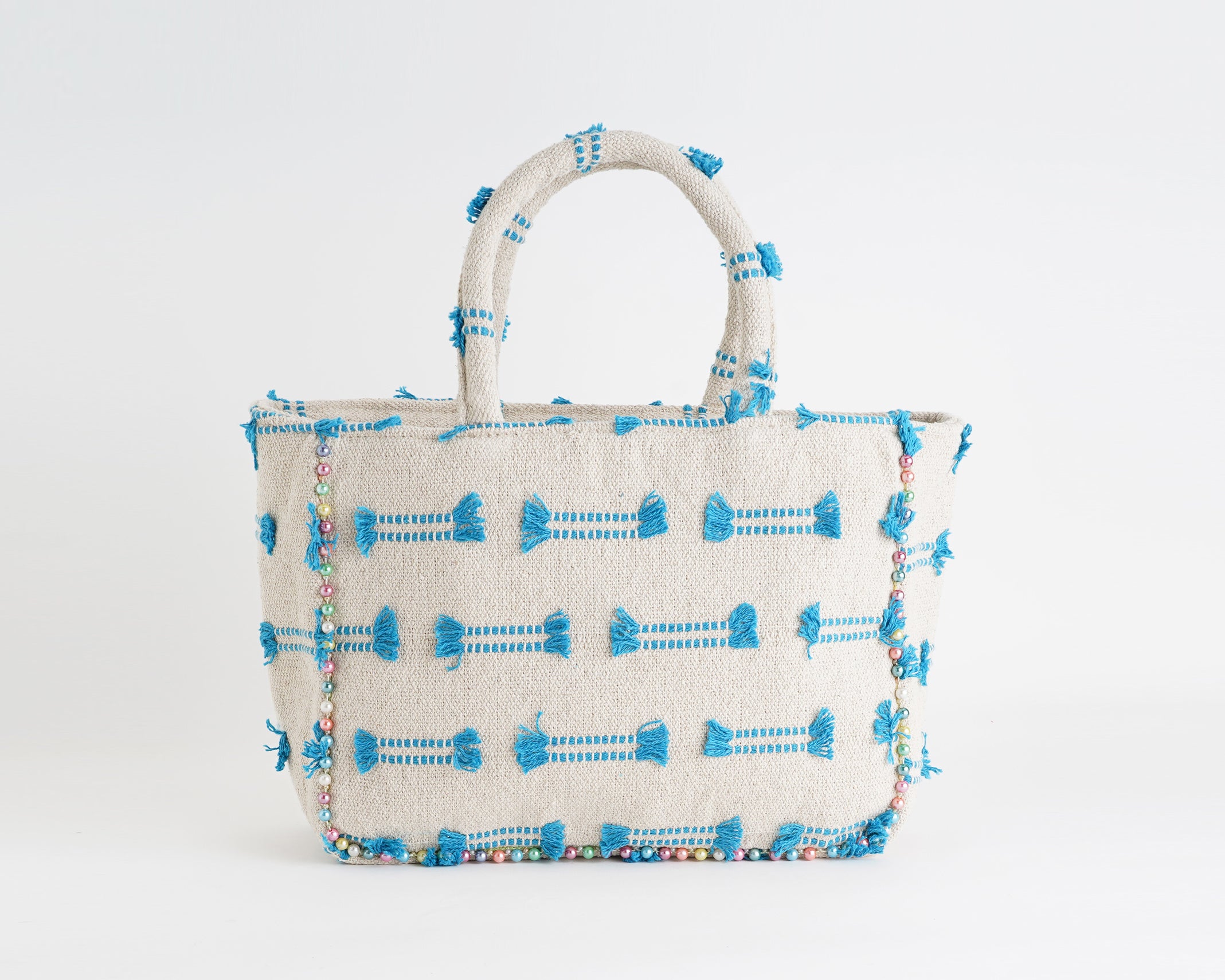 Borsa a spalla Marc Ellis Buby M Indy 26 Variant 06 – vista posteriore, retro in cotone intrecciato con patch logata