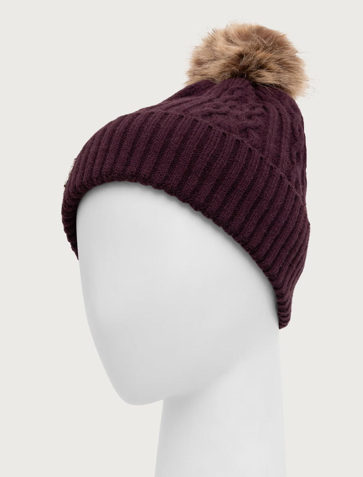 Cappello con pompon Liu Jo 2F6008 MA33S Red Aubergine