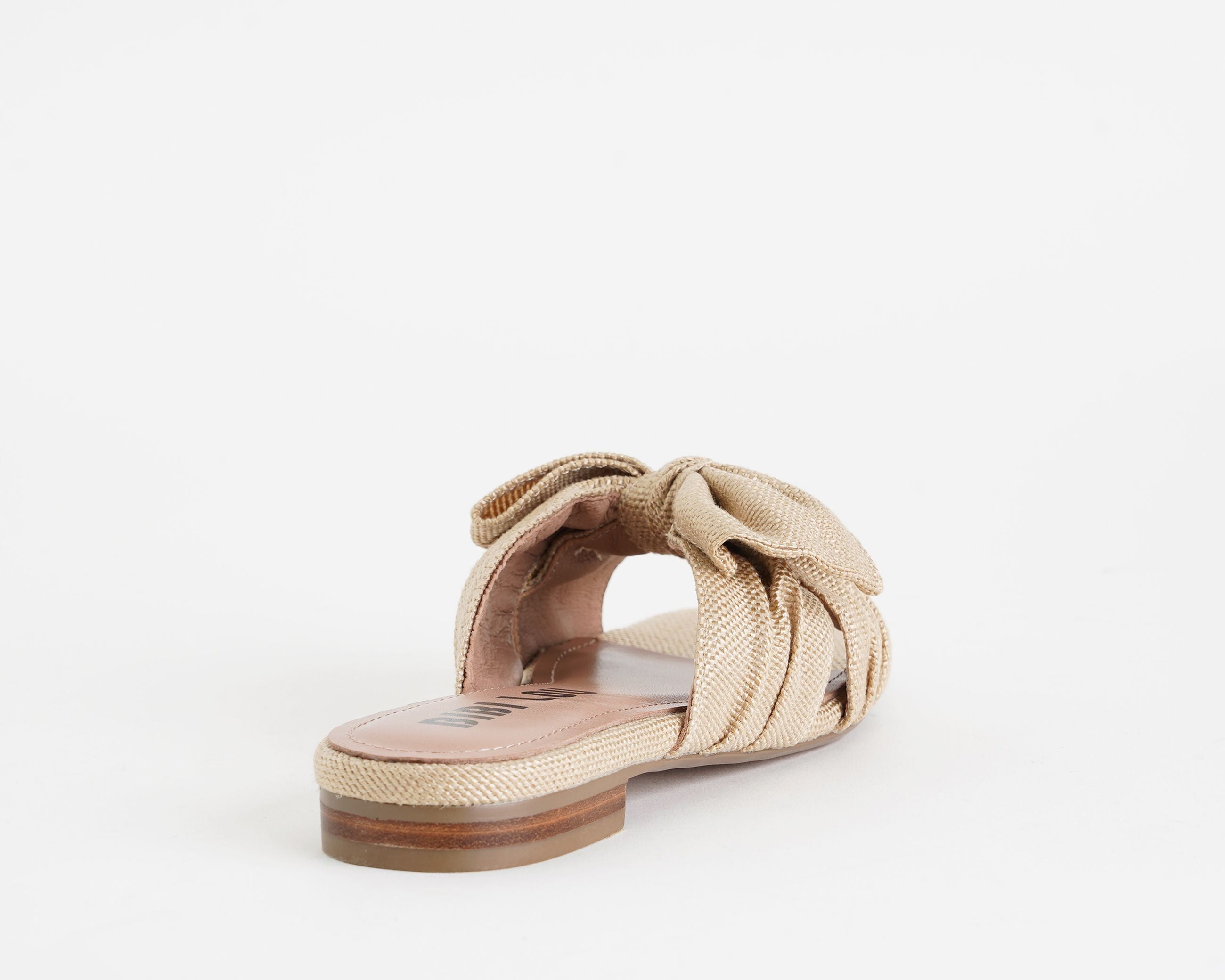 Ciabatta Bibi Lou Karsie 884Z69HG Natural Donna tomaia in raffia con nodo, calzata slip-on e suola in gomma