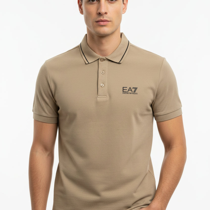 Polo PJVUZ EA7 EMPORIO ARMANI colore Roasted Cashew U6167