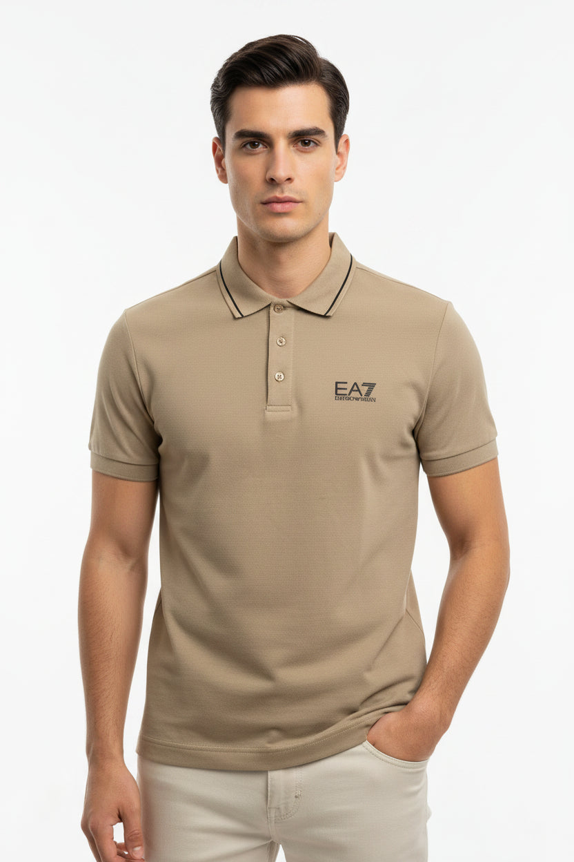 Polo PJVUZ EA7 EMPORIO ARMANI colore Roasted Cashew U6167