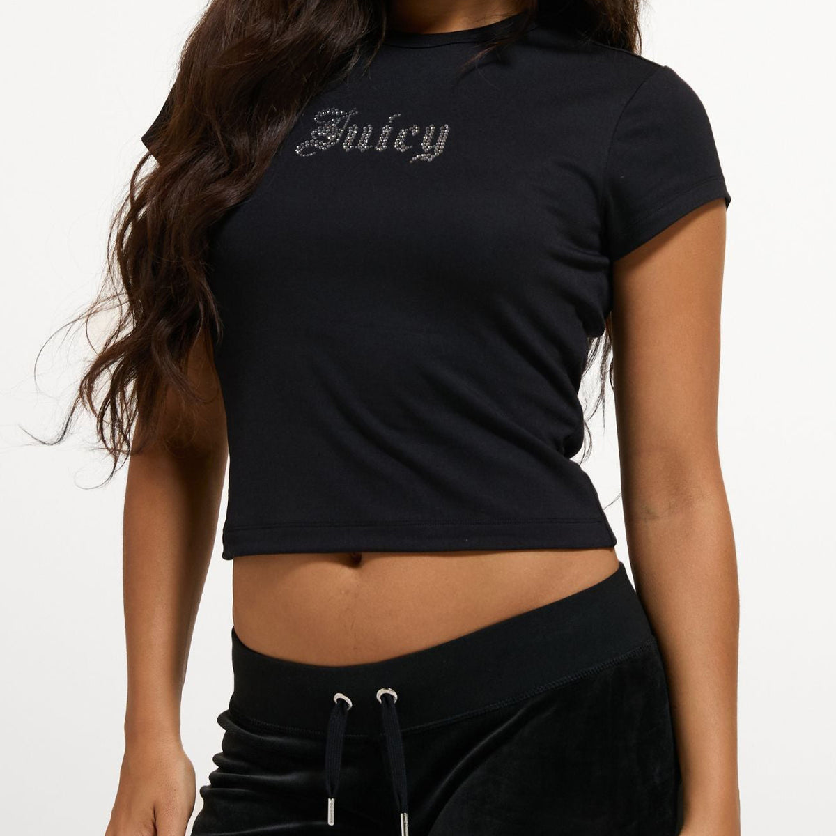 T-shirt Juicy Couture Old Gothic Juicy Baby VIJH71005WM8J00 Nero Donna