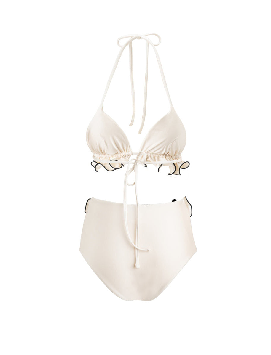 WAVE BIKINI 26 ISABEL BEACHWEAR Almond/Black