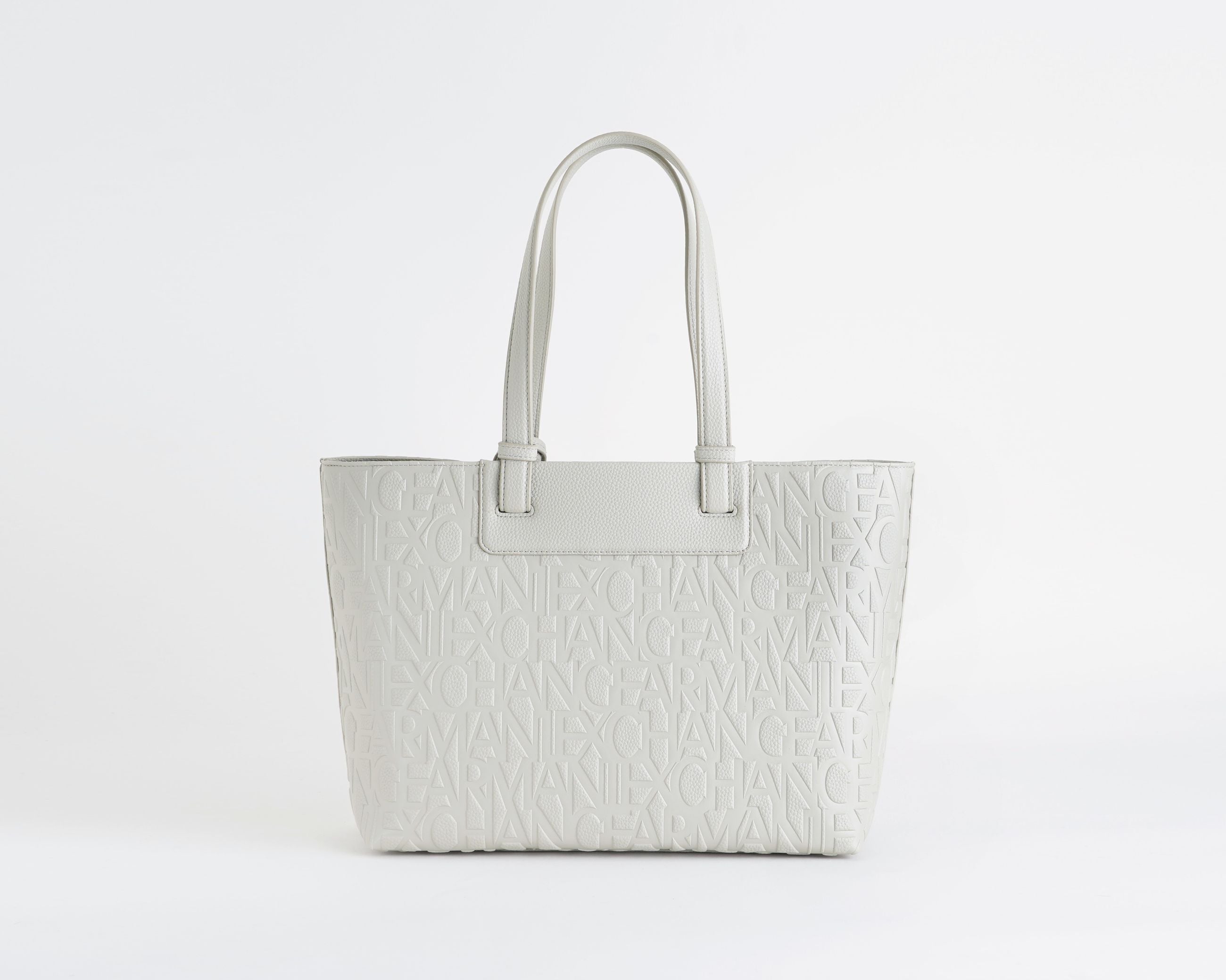 Shopping Bag ARMANI EXCHANGE XW001481AF15774 DUST - similpelle, logo all-over, donna