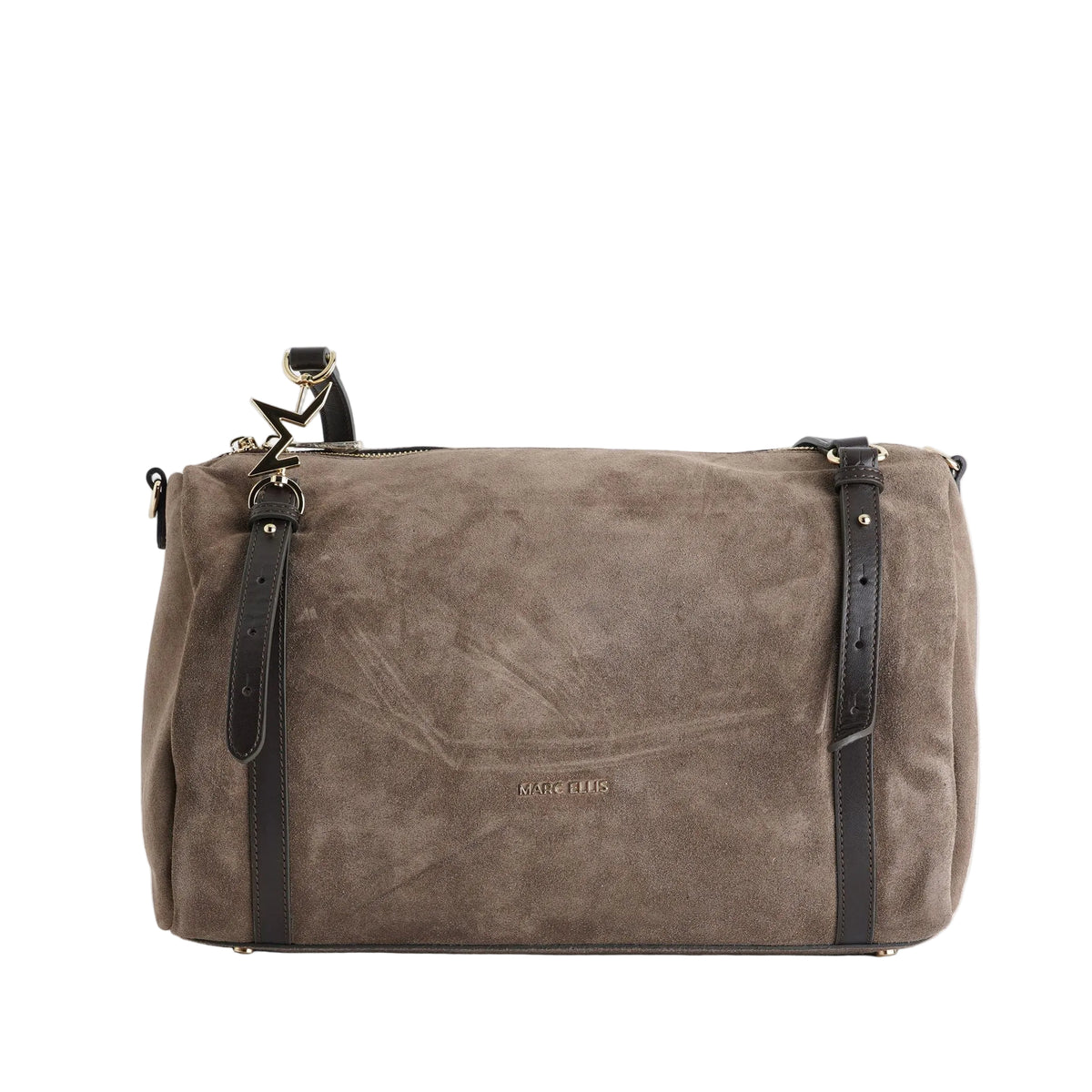 Borsa a spalla Marc Ellis HUDA CM Dark Taupe/Gold Donna