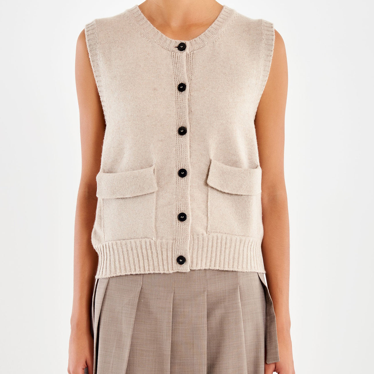 Smanicato coreana VICOLO 77250F Beige Donna