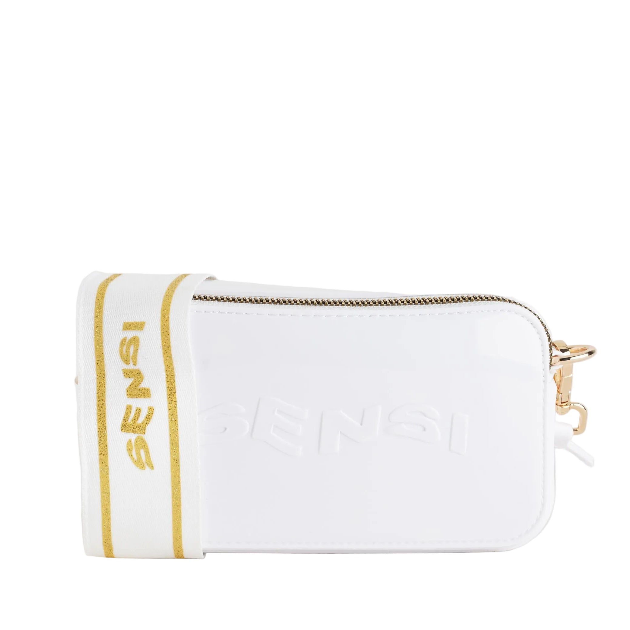 Borsa a tracolla in vernice Sensi 023/B Bianco