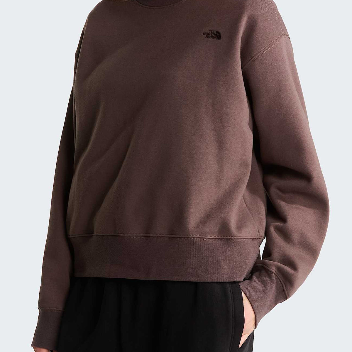 Felpa oversize The North Face Essential Simple Dome Boxy NF0A8HBY1OI1 Smokey Brown Donna