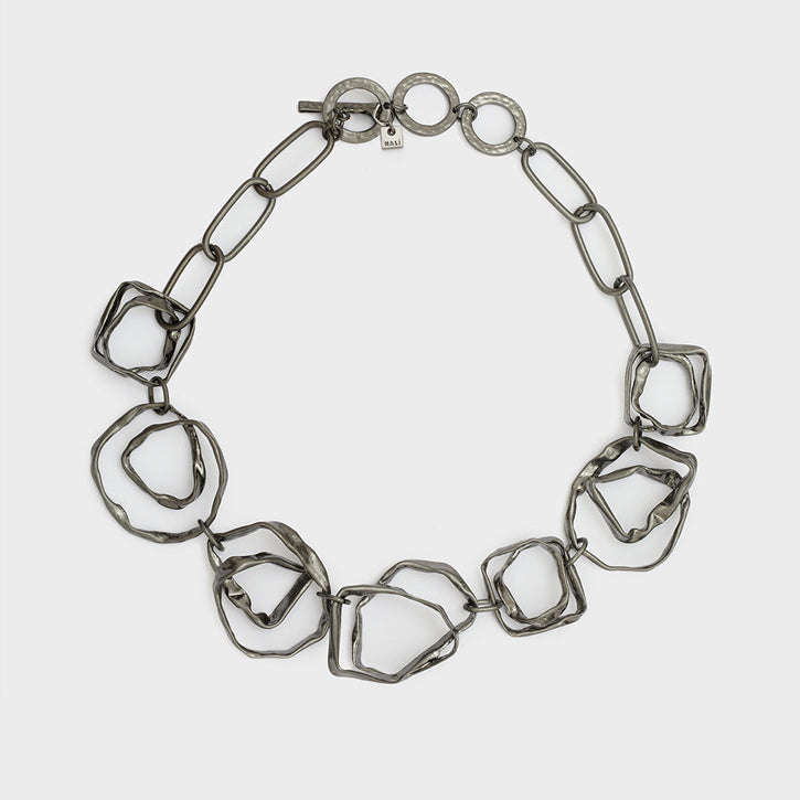 Collana girocollo catena NALI' ABCL0381 Argento scuro Donna