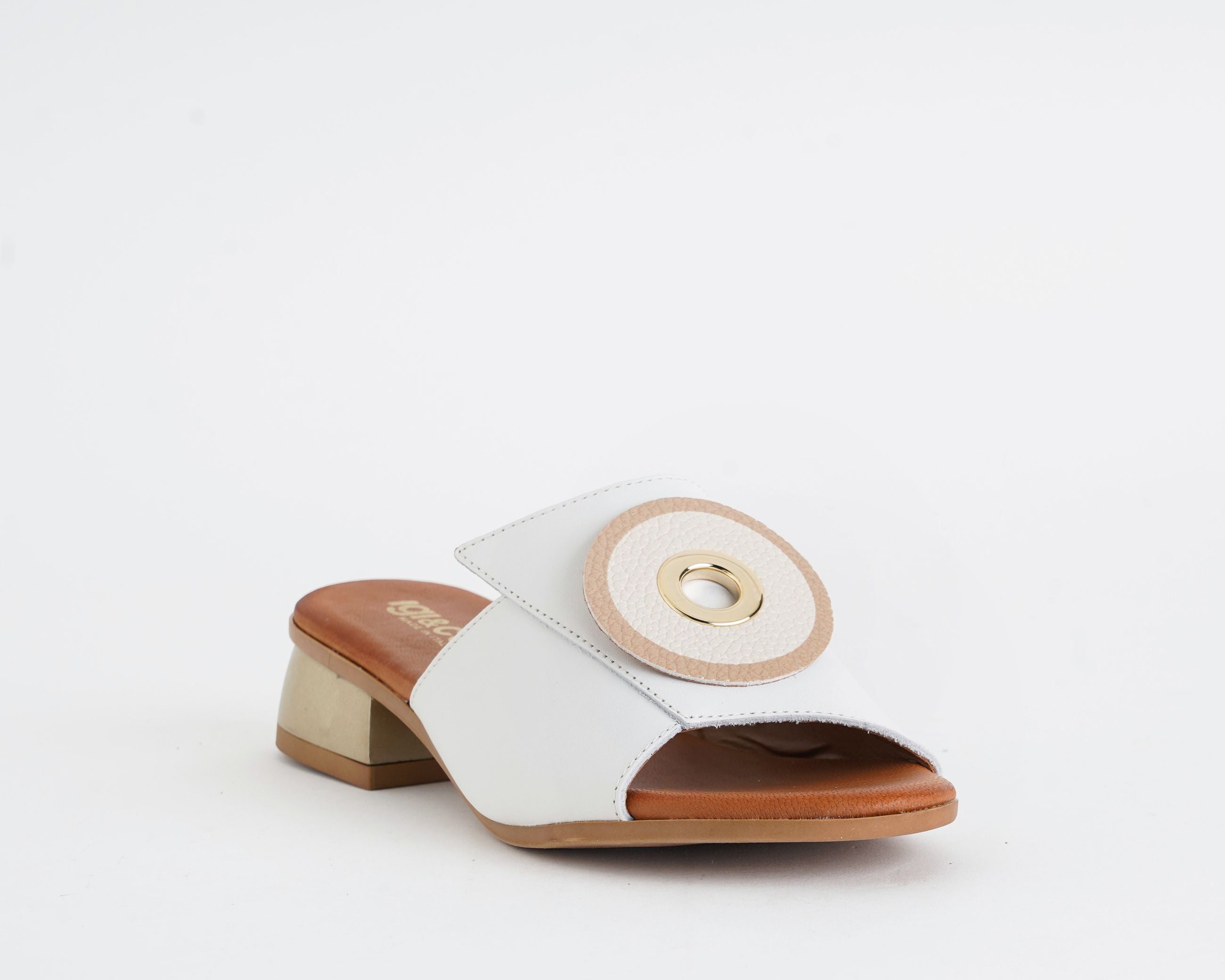 Sandali con tacco donna IGI&CO 1191533 Bianco in pelle