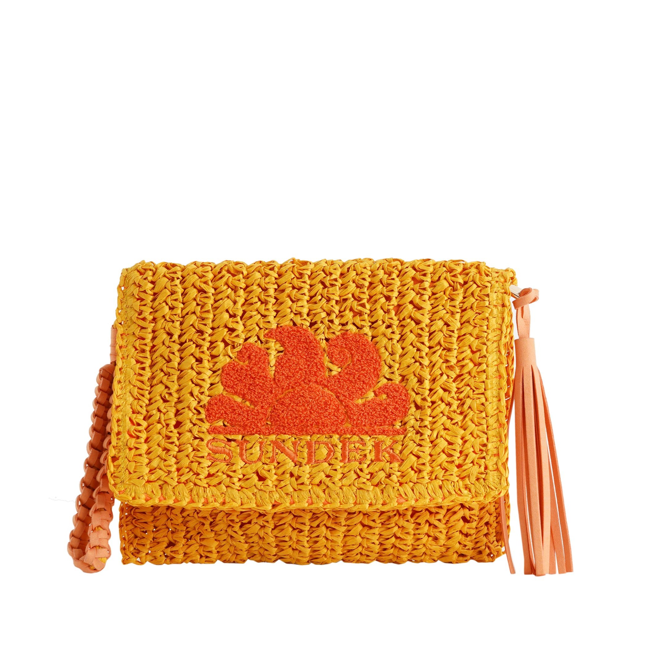 Pochette Gabi Sundek in paper straw AW022ABPA100 Maracuja