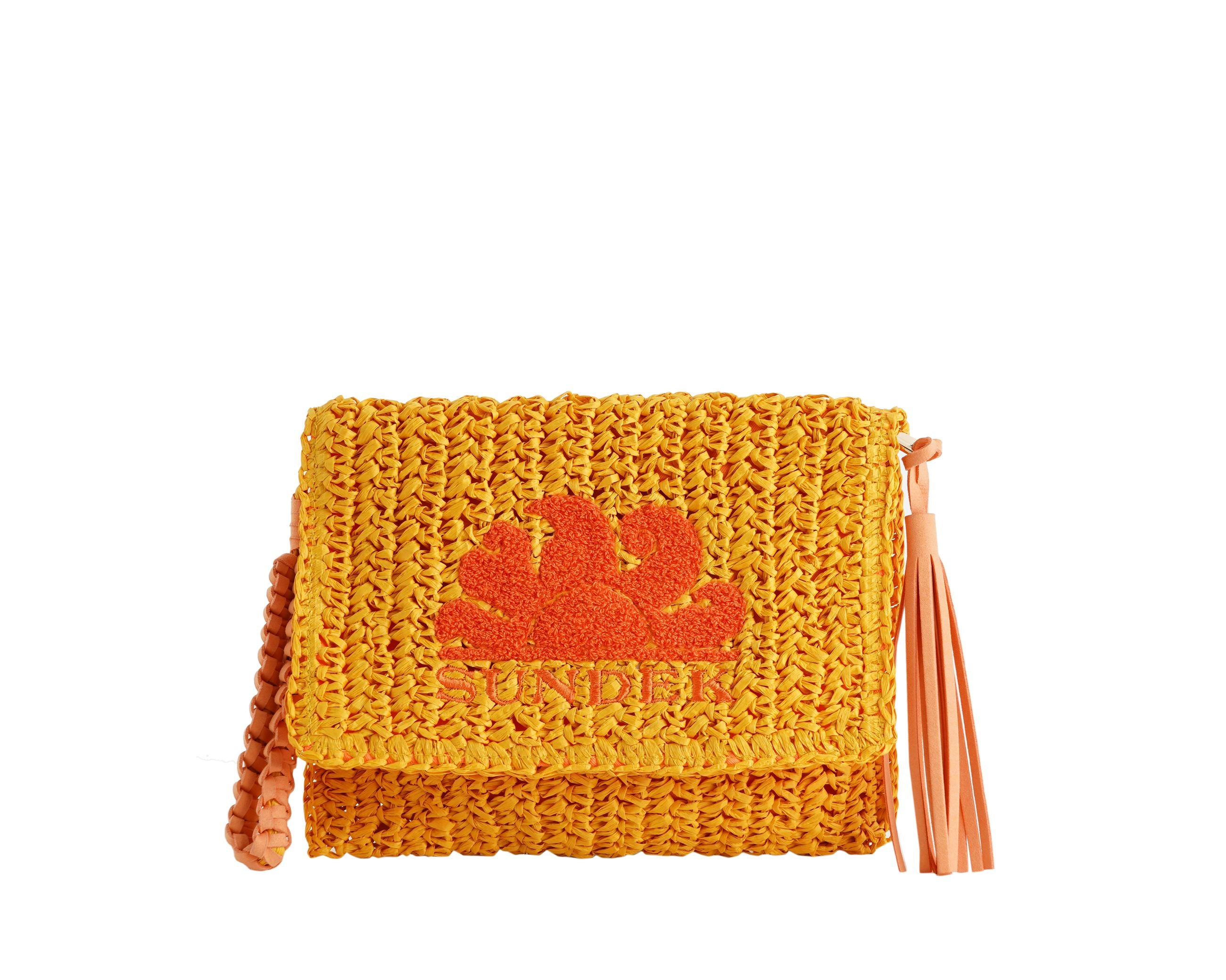 Pochette Gabi Sundek in paper straw AW022ABPA100 Maracuja
