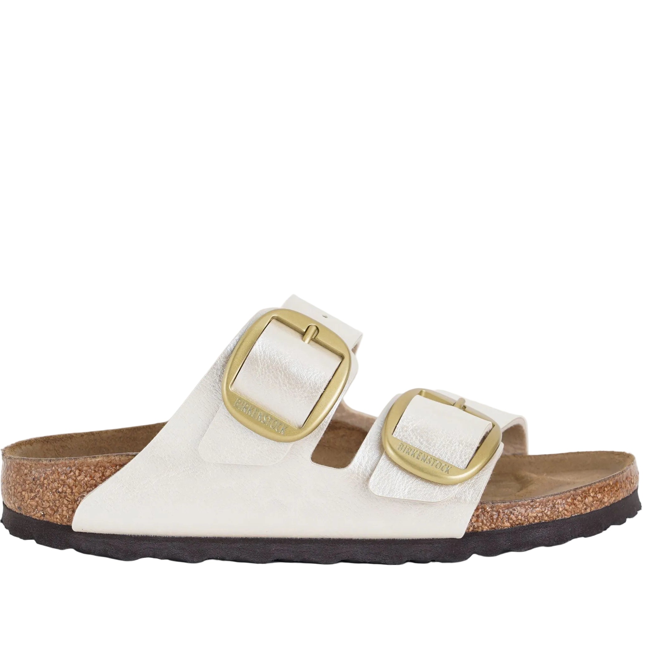 Sandalo basso Birkenstock Arizona Big Buckle 1020021 Graceful Pearl White Donna