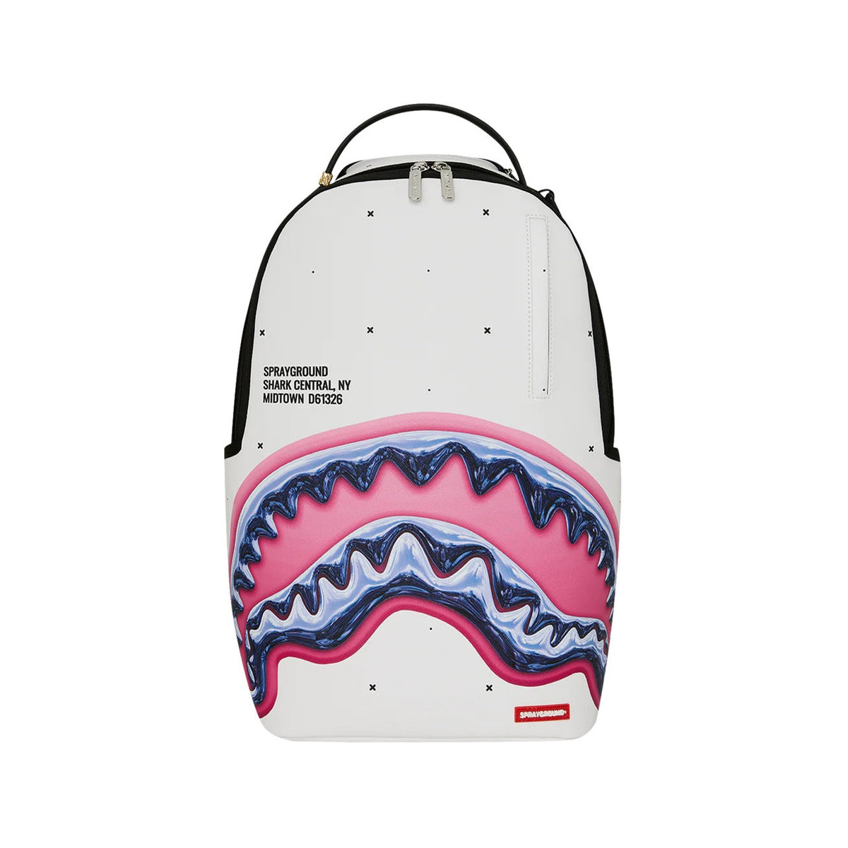 Zaino Sprayground Shark Central Liquid Chrome Backpack 910B8427NSZ Unisex