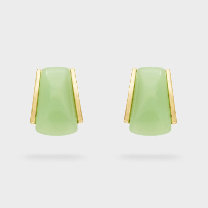 Orecchini con clip Nalì Aura VSOR0006 Oro/Verde