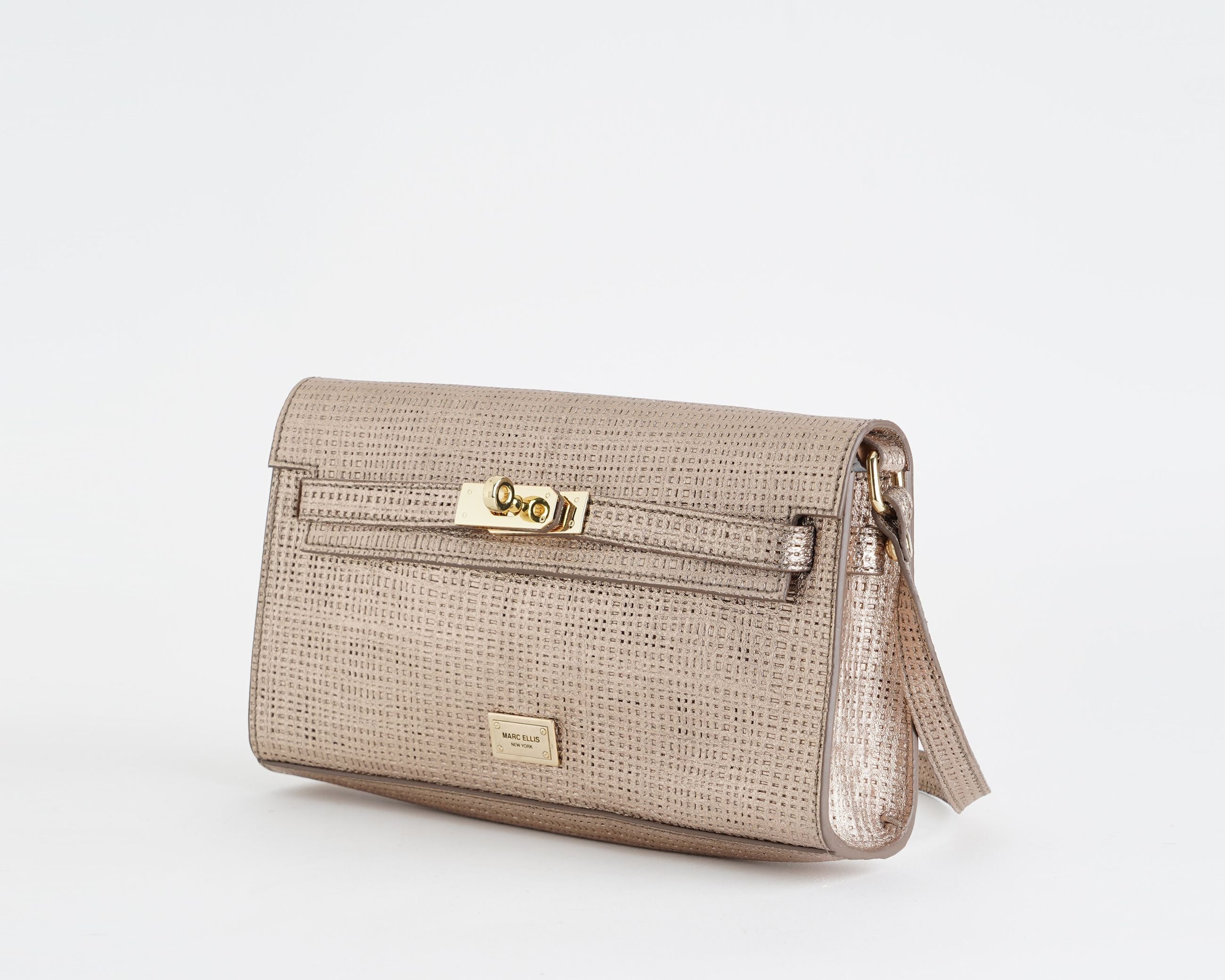 Borsa a tracolla Marc Ellis Ivory Bl Light Bronze/Gold